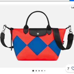 Longchamp Le Pliage Casaque SM Recycled Canvas Top Handle Crossbody